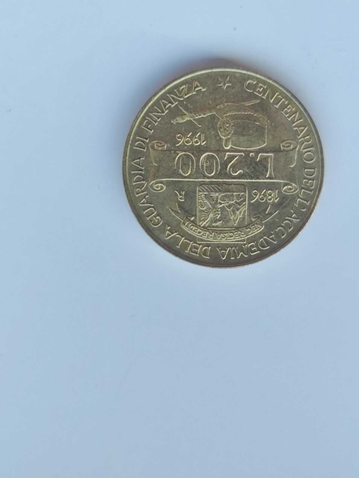 Италиански монети L.200, L.500, L.1000, Franc, Centimes и други