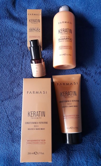 Ofertă Farmasi Set Keratină‼️Şampon+ulei+balsam‼️