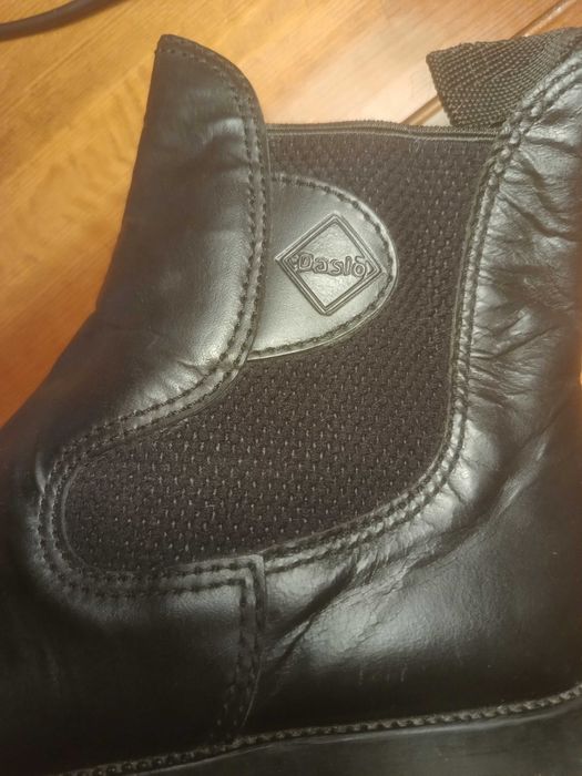 Комплект мъжки италиански ботуши Daslo + велур чапси за езда, №43