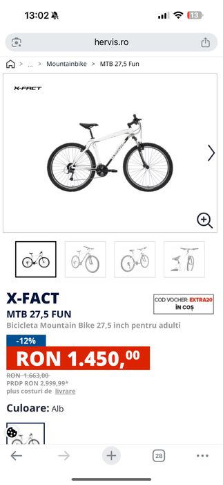 Bicicleta MTB FUN 27,5 19