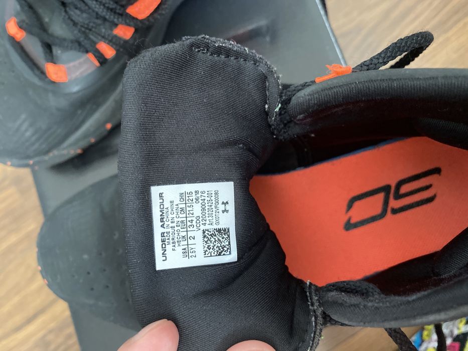 Under Armour Curry Baschet shoes 3Zero 2, mas 34