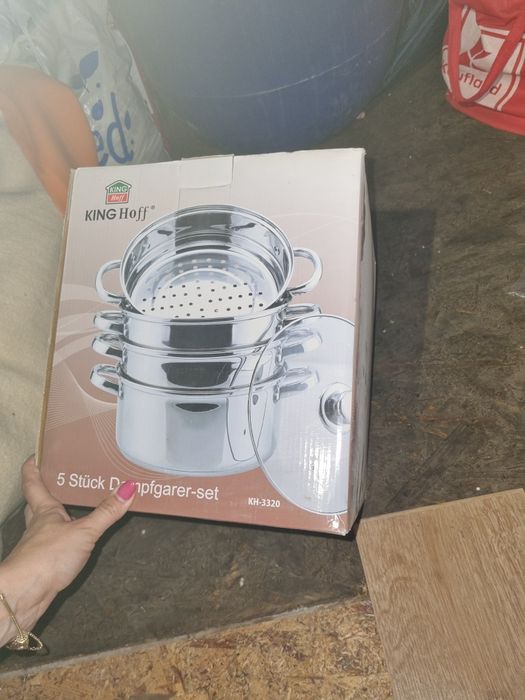 Oala aburi kinghoff cu 3 etaje