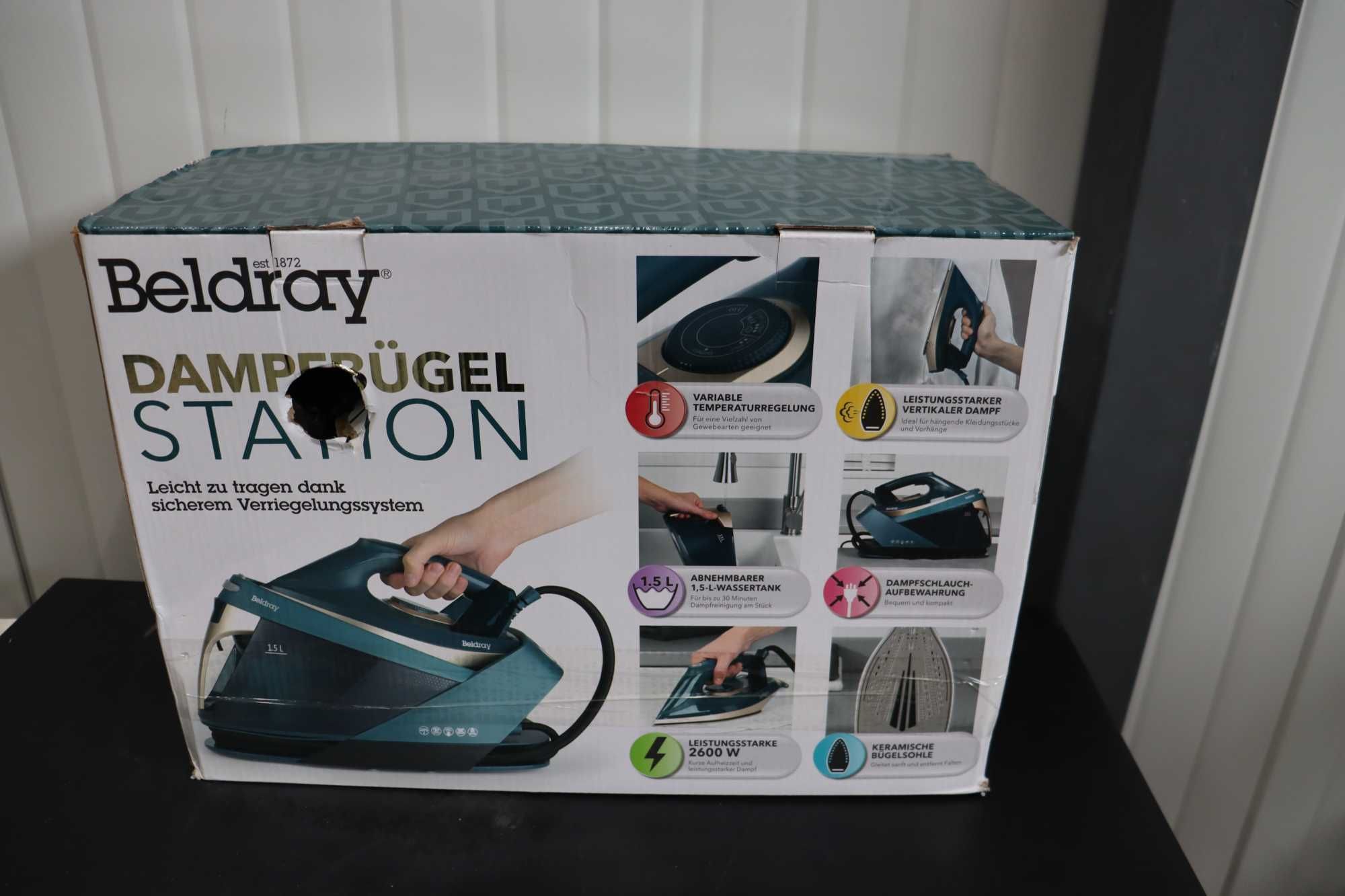 Beldray Steam Iron Station 1,5 L Ютия 2600 W Тъмни Tukis D