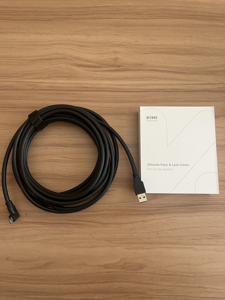 KIWI Oculus Link Cable 1/2/3  + Protector Set Quest 2
