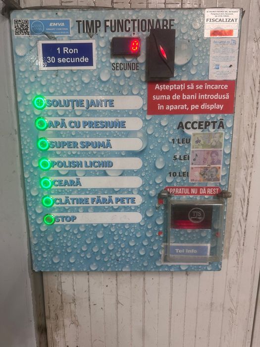 Spalatorie Auto self service 5 rampe spalare si 2 aspirare