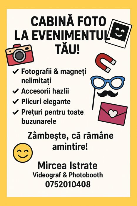 Cabina foto - Oglinda magica pentru evenimentul tau!