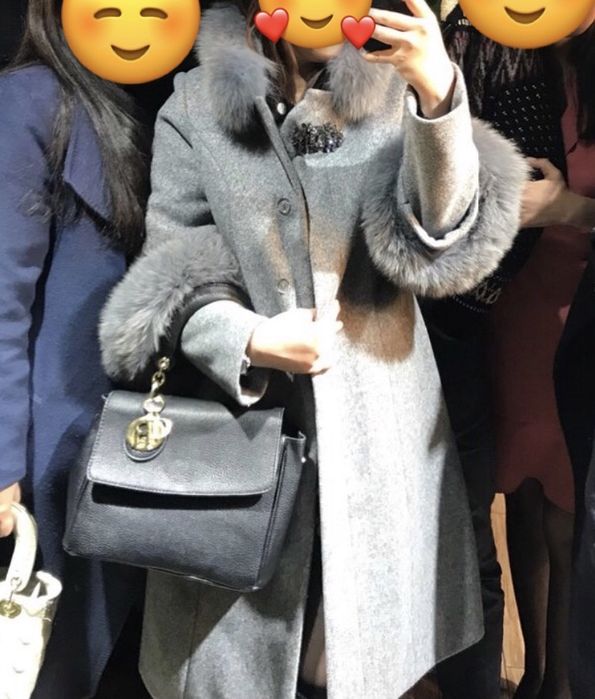 Пальто со съемным мехом