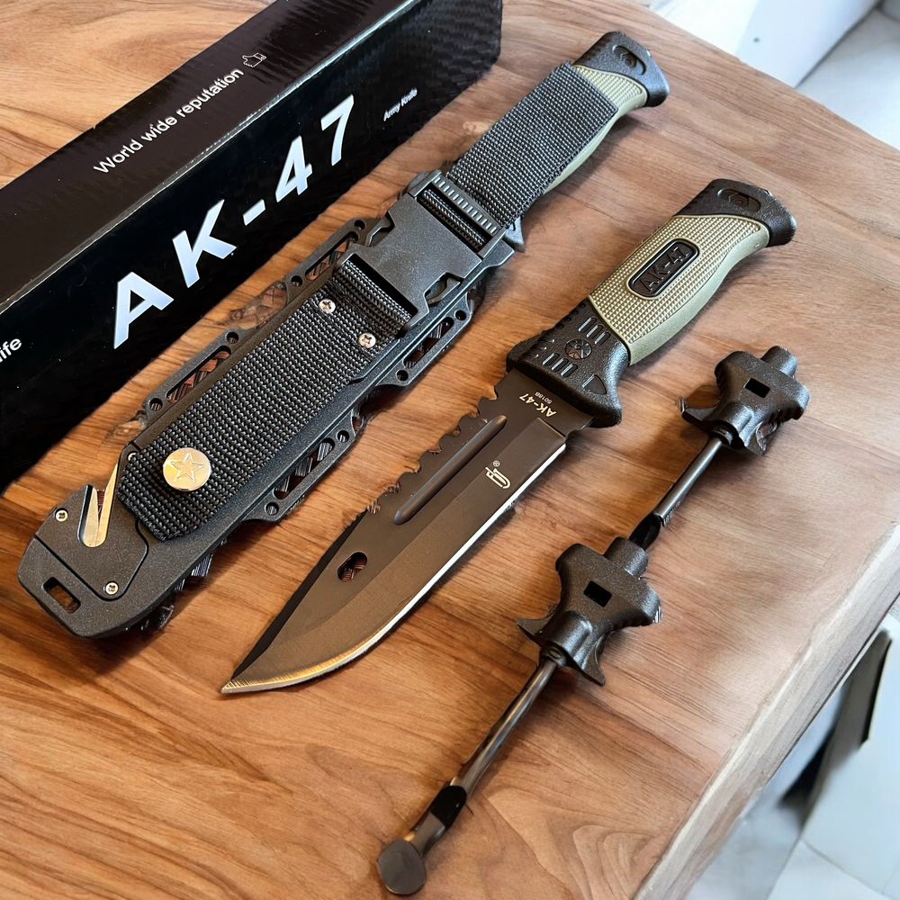 ловен нож тактическият+компас+кремък+точило Байонет CS GO M9 USA