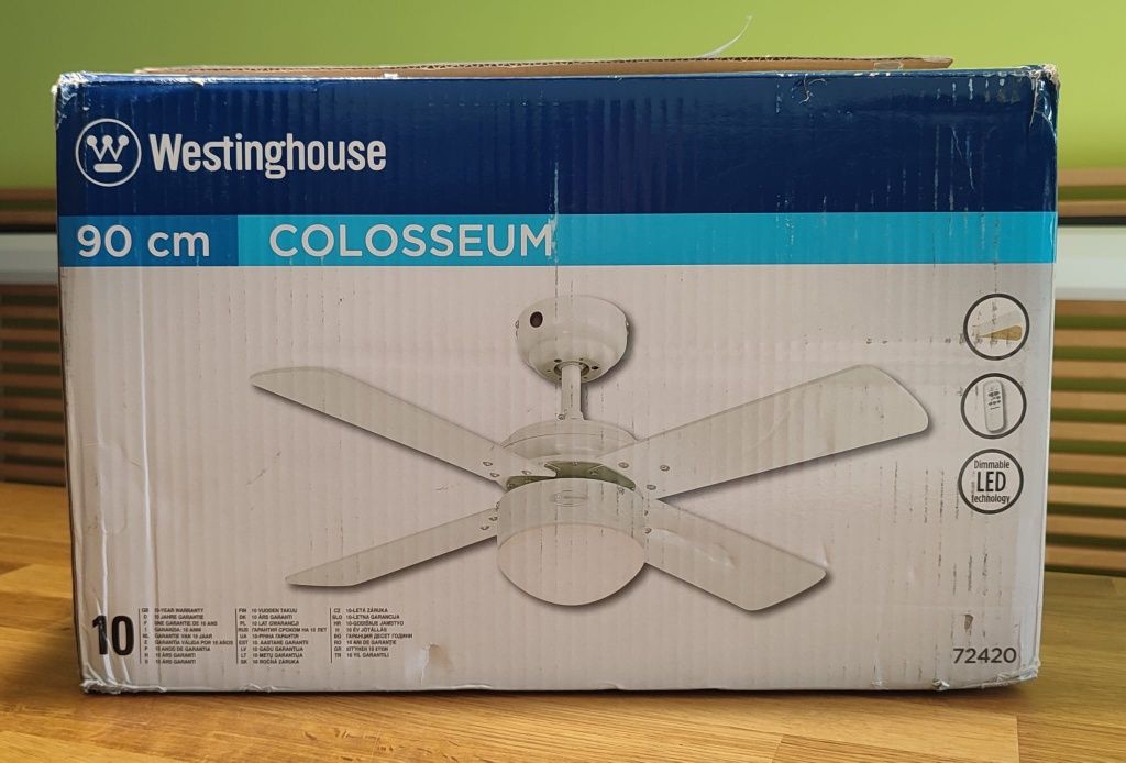 Ventilator de tavan cu lumina LED / telecomanda Westinghouse Colosseum