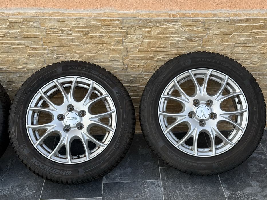 Roti Jante Aliaj 5x112 Anvelope Iarna 205/55R16 Hankook VW Passat Golf