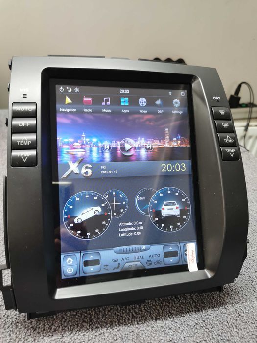 Navigatie Toyota Land Cruiser Prado 2002-2009 Tesla Style Android PX6