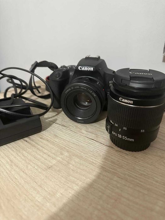 Canon EOS 250D+2 Obiective (50mm & 18-55mm) Impecabil (3400 cadre)
