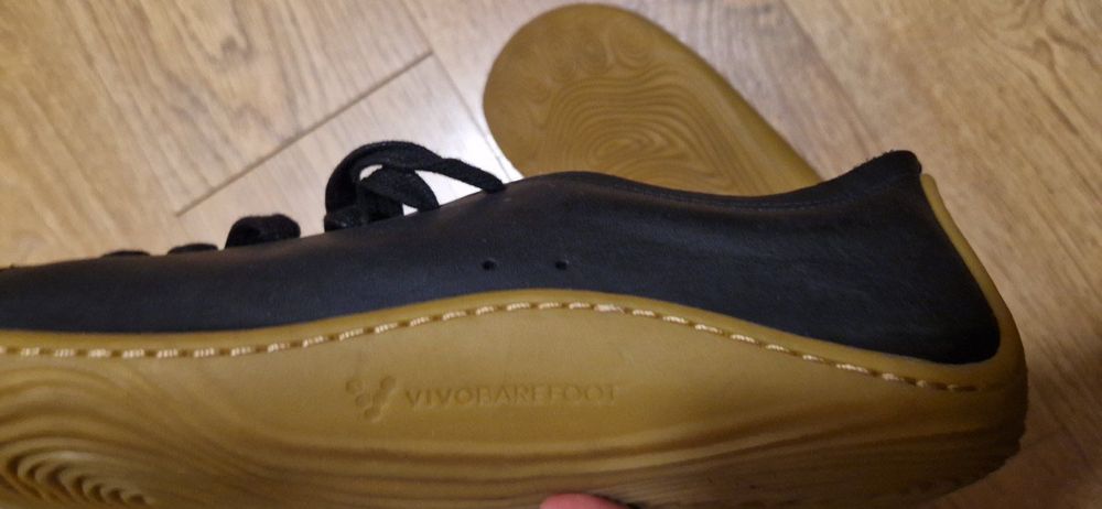 Черни кожени боси обувки Vivo