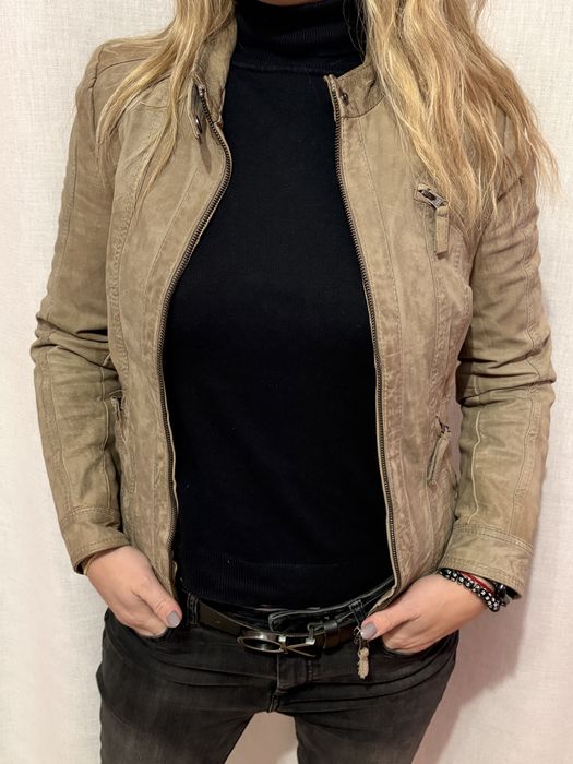 Яке Only естествена кожа