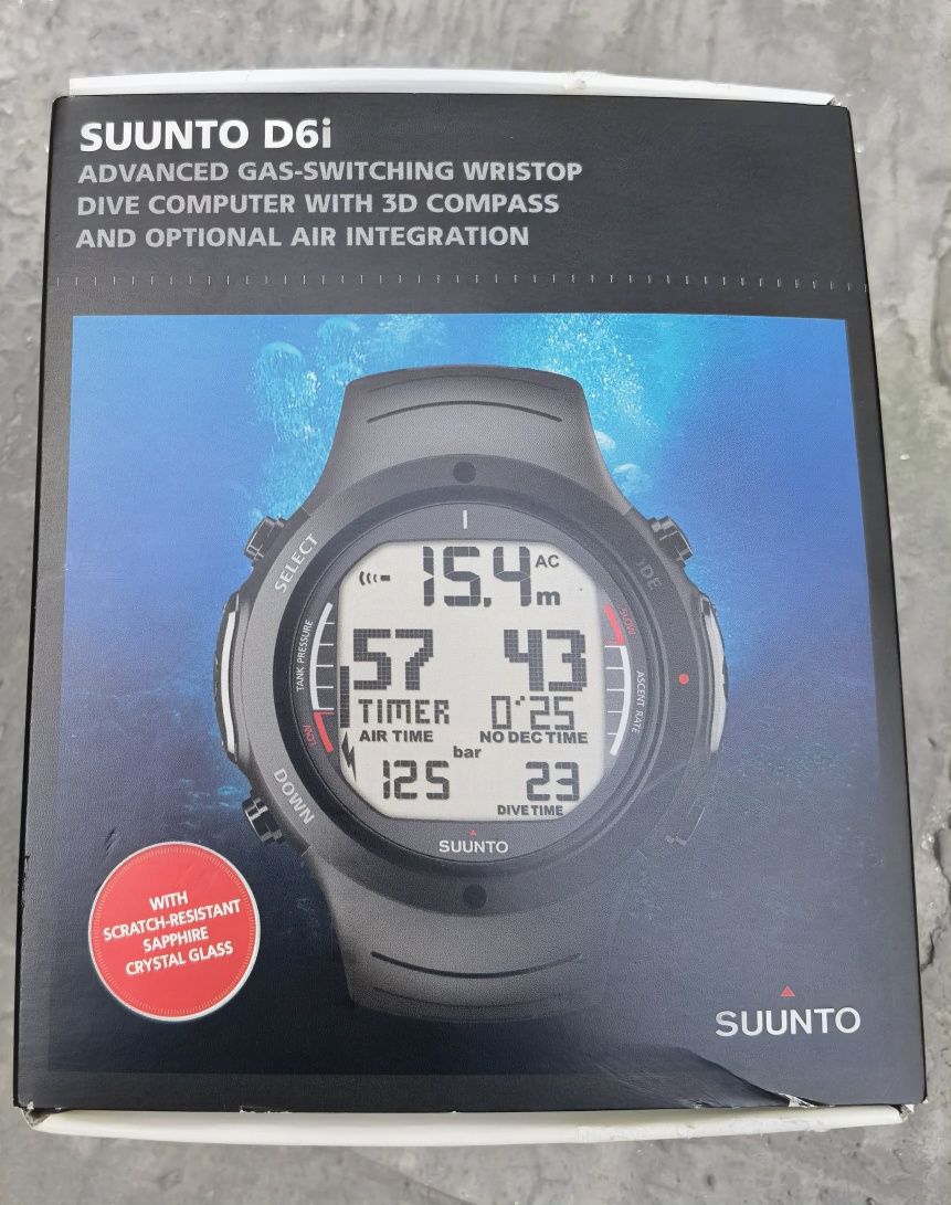 Computer de scufundari Suunto D6 i Black