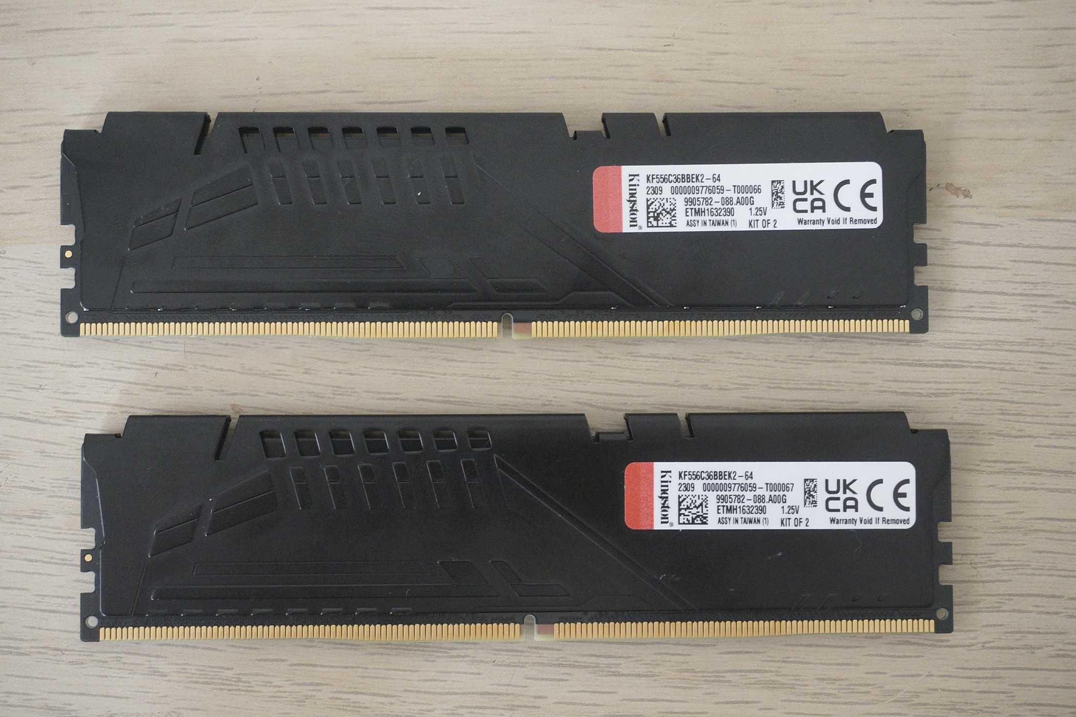 2x32GB (64GB) DDR5 RAM памет Kingston 5600Mhz CL36 (вкл ДДС)