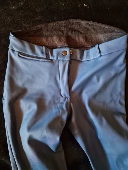 Тъмно син кожен брич за езда размер м