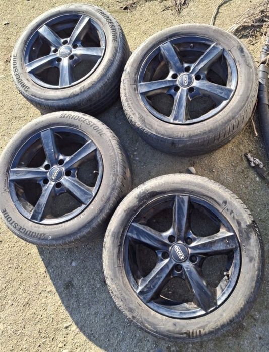 Vând jante pe 18 si 19 si 16 de 5x112 vw audi skoda cu anvelope merced