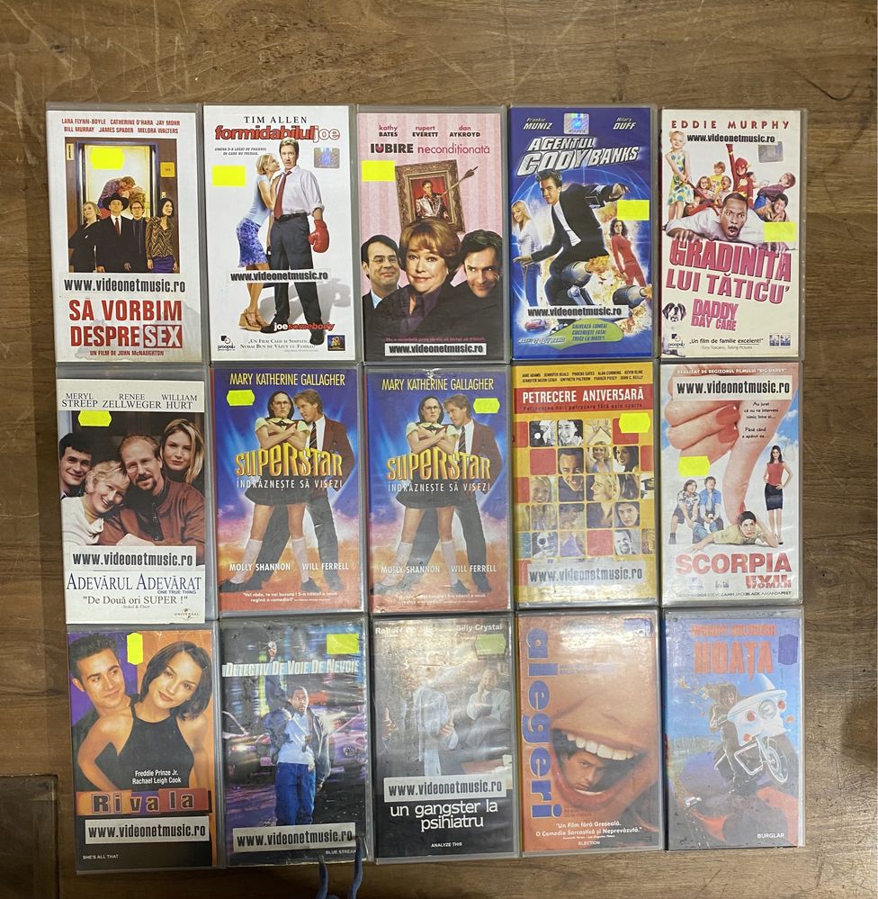 Casete video VHS, filme Comedie, subtitrare limba română  26-27-37