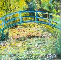 Vand tablou - inspiratie Claude Monet - Nuferi 80x80 cm