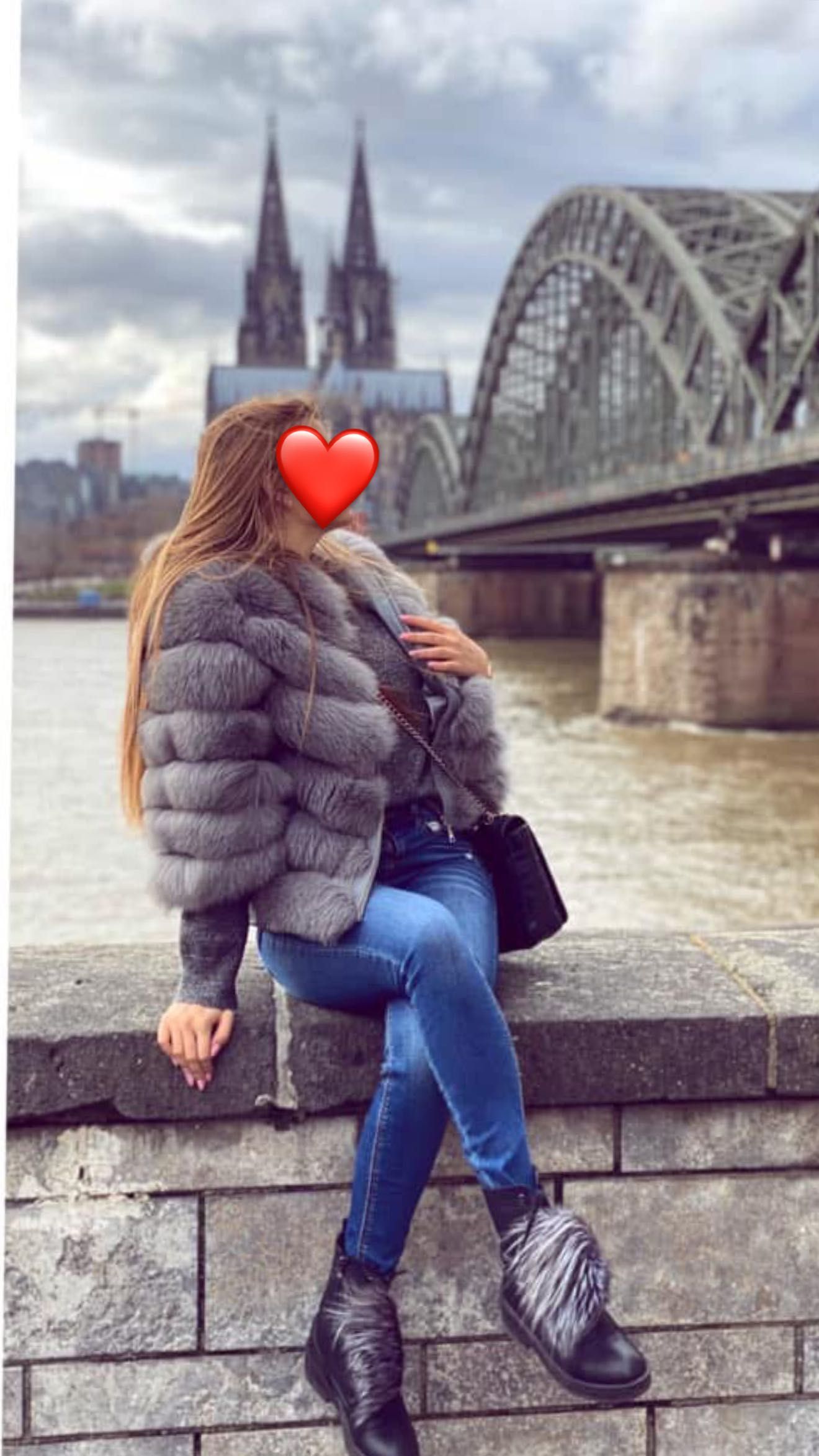 Палто с естествен косъм