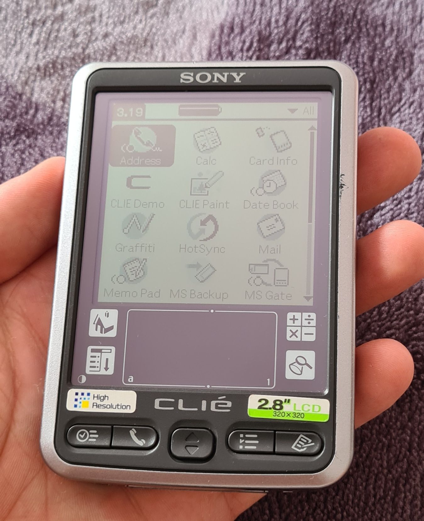 Sony Clie PEG-SL10/E PDA Calculator Portabil De Buzunar Vechi Colectie