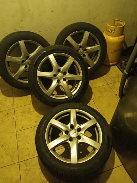 4 jante BMW +cauciucuri ALPINE 225X50X17 dot -2buc 2023 și 2-2024