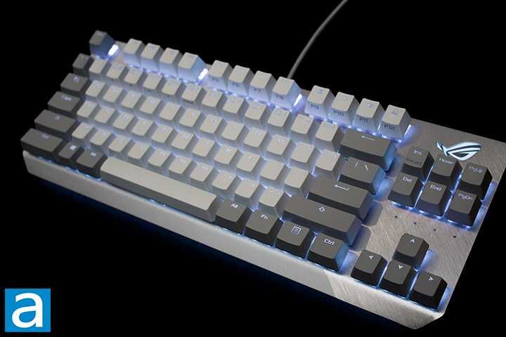 Геймърска клавиатура ASUS ROG Strix Scope NX TKL Moonlight White -Бяла