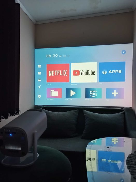 VideoProiector 10000 lumeni Full HD 1080P LED Android 11 4K Native
