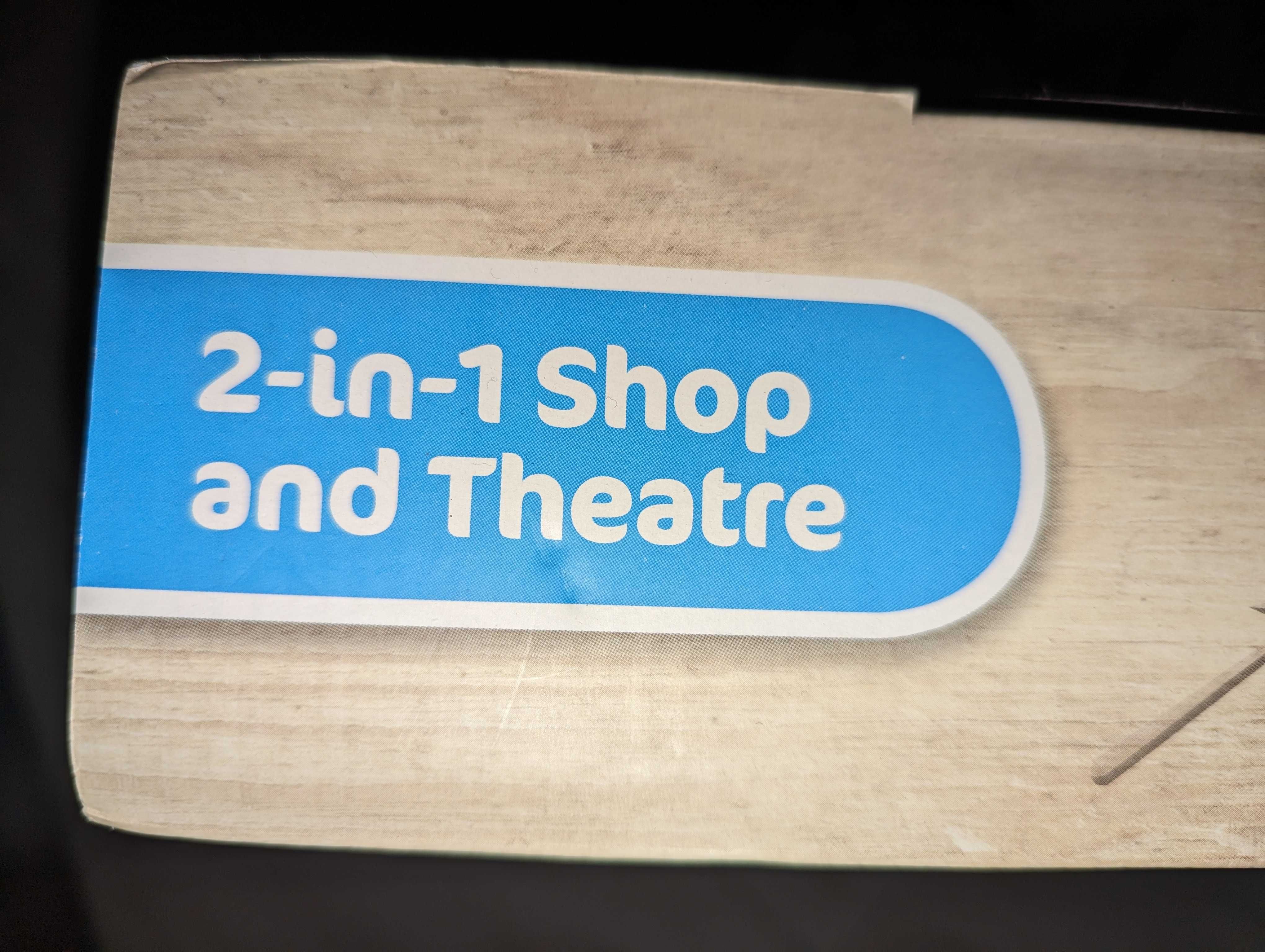 Детски дървен магазин и театър (2 в 1) - чисто нов, неразопакован