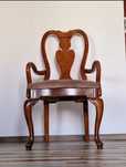 Fotoliu sufragerie francez Queen Anne Luxuriant Rustic baroc lemn