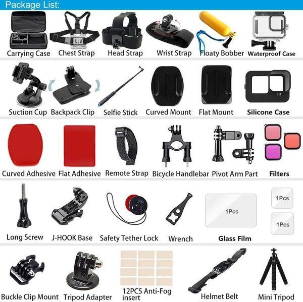 Комплект Аксесоари - GoPro Hero 13 Black - GARV Multiset 1