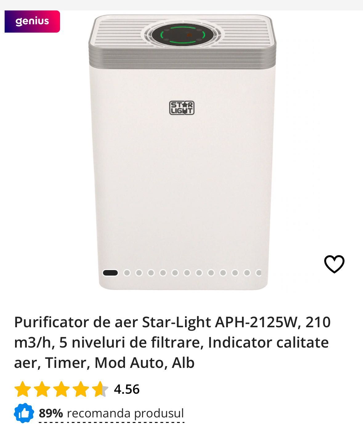 Purificator aer Star Light cu 5 filtre