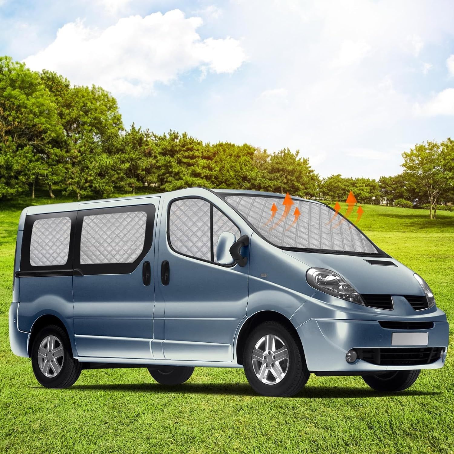 К-кт 8 части термо щори / сенници за Renault Trafic, Opel Vivaro