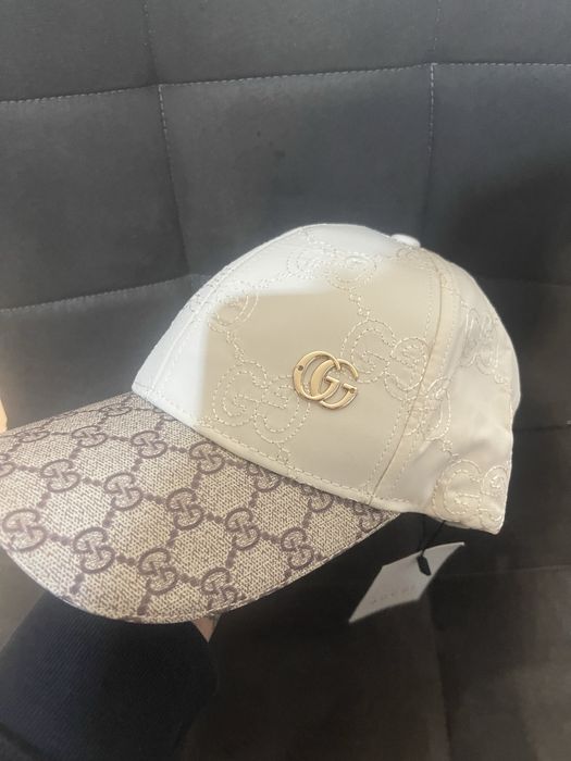 Шапка gucci кожена козирка