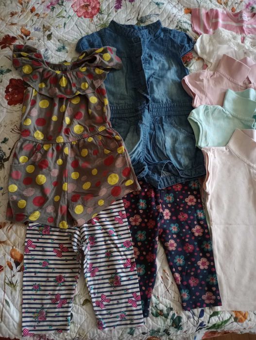 Сет от 12 летни дрехи за момиче, размер 92