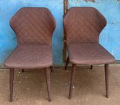 Set 2 Scaune; Scaun tapitat Fix Confortabil