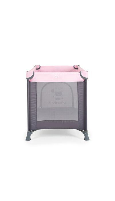 Patut pliabil cu doua niveluri P9010 Tommy, Roz/Gri