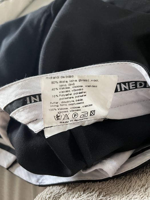 Pantaloni barbati stofa 50% lana marimea 58 purtati o singura data