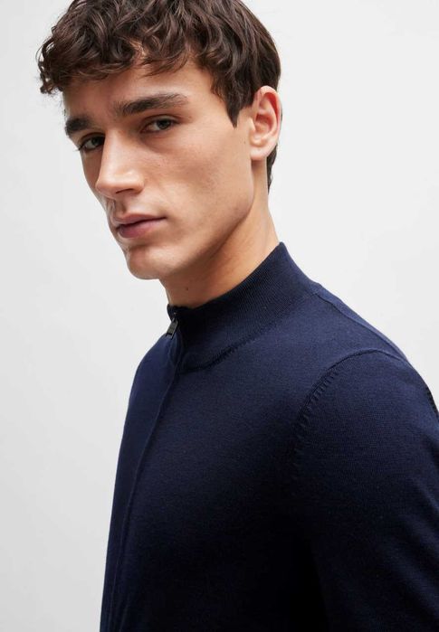 BOSS мужской кардиган из  дышащей мериносовой шерсти РАЗМЕР 3XL