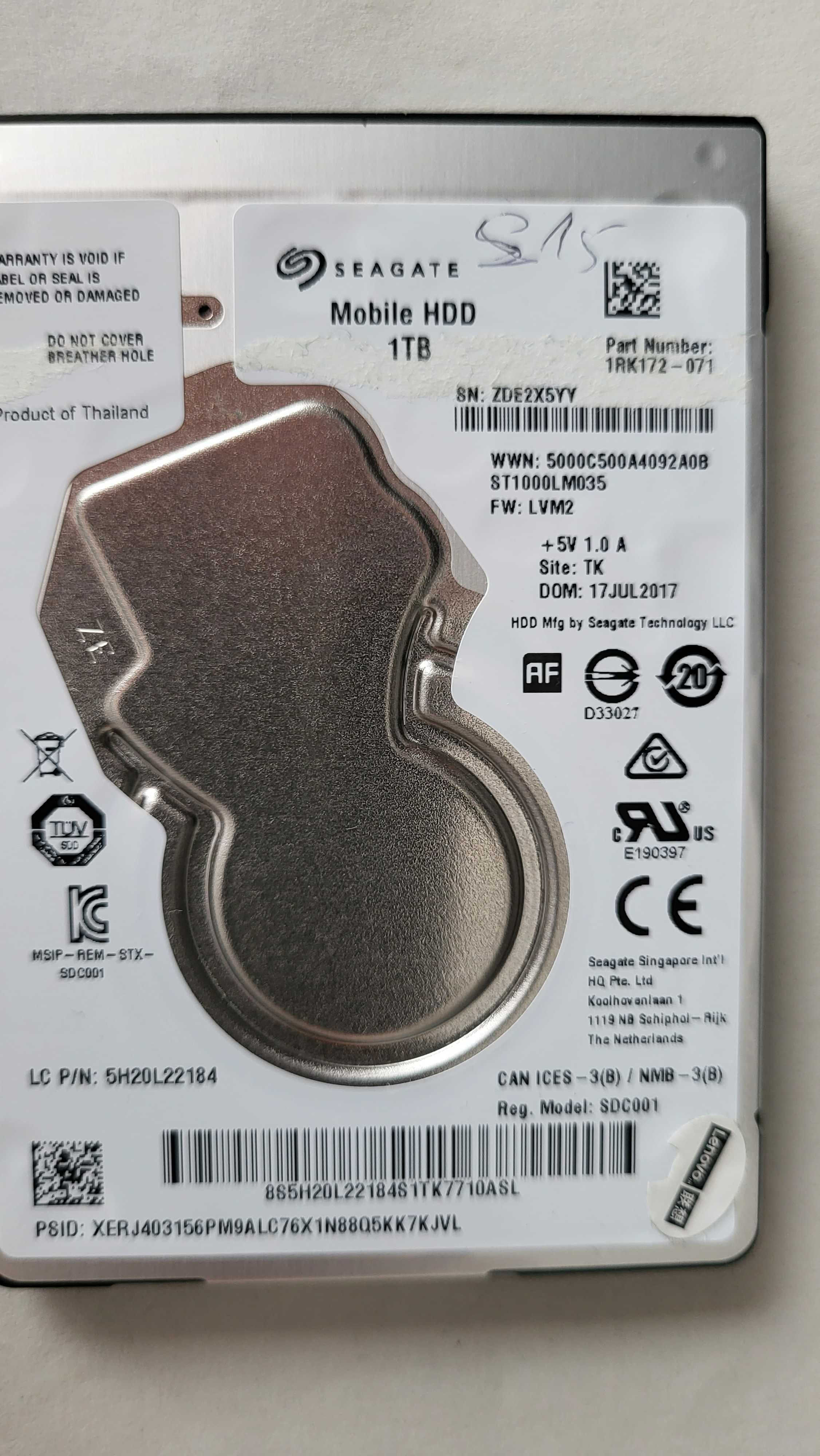 HDD Laptop Seagate 1 TB SATA 3 5400 RPM