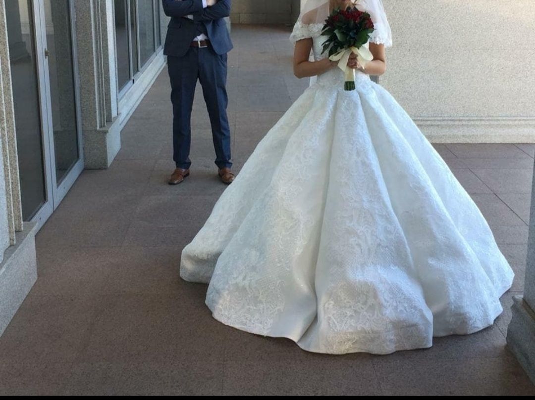 Свадебное платье кекс