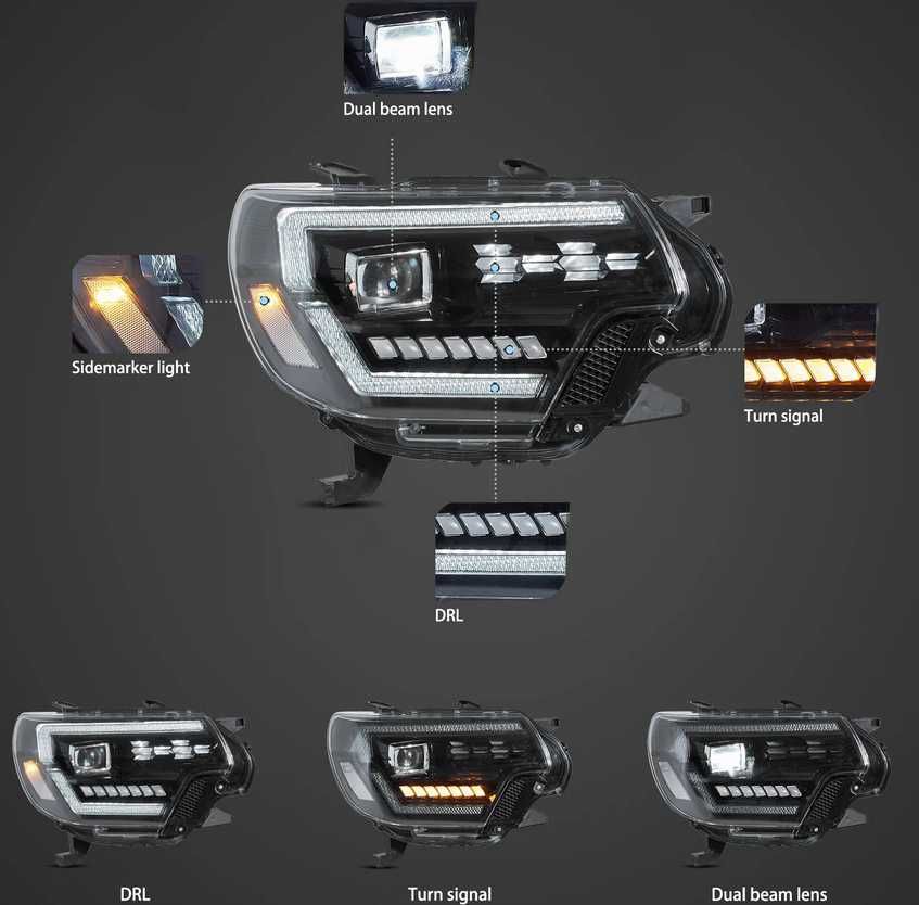 Комплект тунинг фарове FULL LED Toyota Tacoma 2012-2015