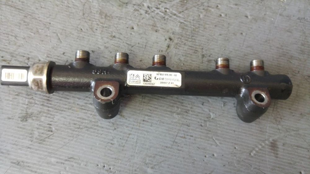 rampa injectoare 1.6 hdi 9h01 9hv peugeot partner citroen c4 jumpy fiat scudo 9685297580-02