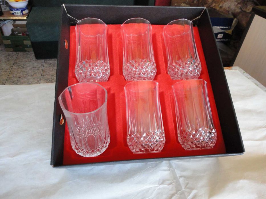 Кристални чаши разлч.видове Френски оргинал 5 компл.