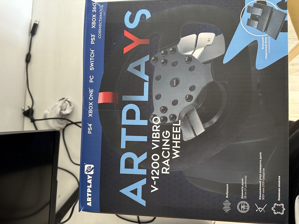 Игровой Руль Artplays V-1200 vibro