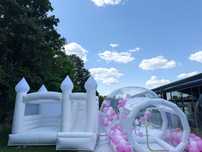 Bubble house castel gonflabil decor baloane animator personaje cabina