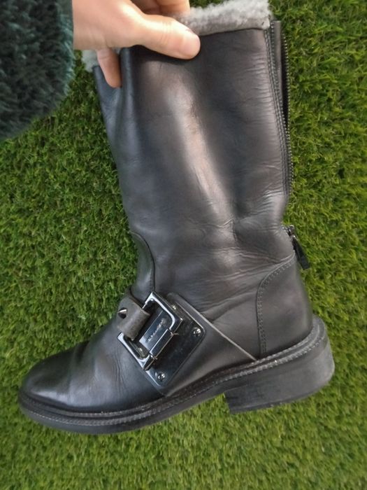 Cizme cu blana nr 35 piele naturala Barbara Bui