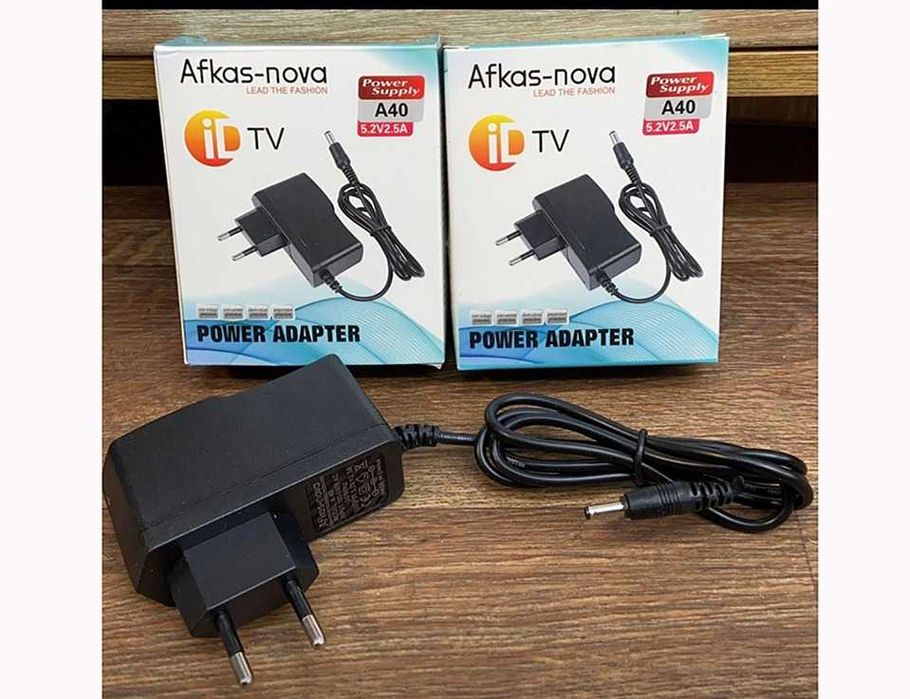 для телевизора на приставку id-tv адаптер блок питания 5,2v 2.5A