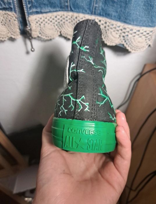 Reducere 100 de lei.Tenisi converse unisex pictați manual